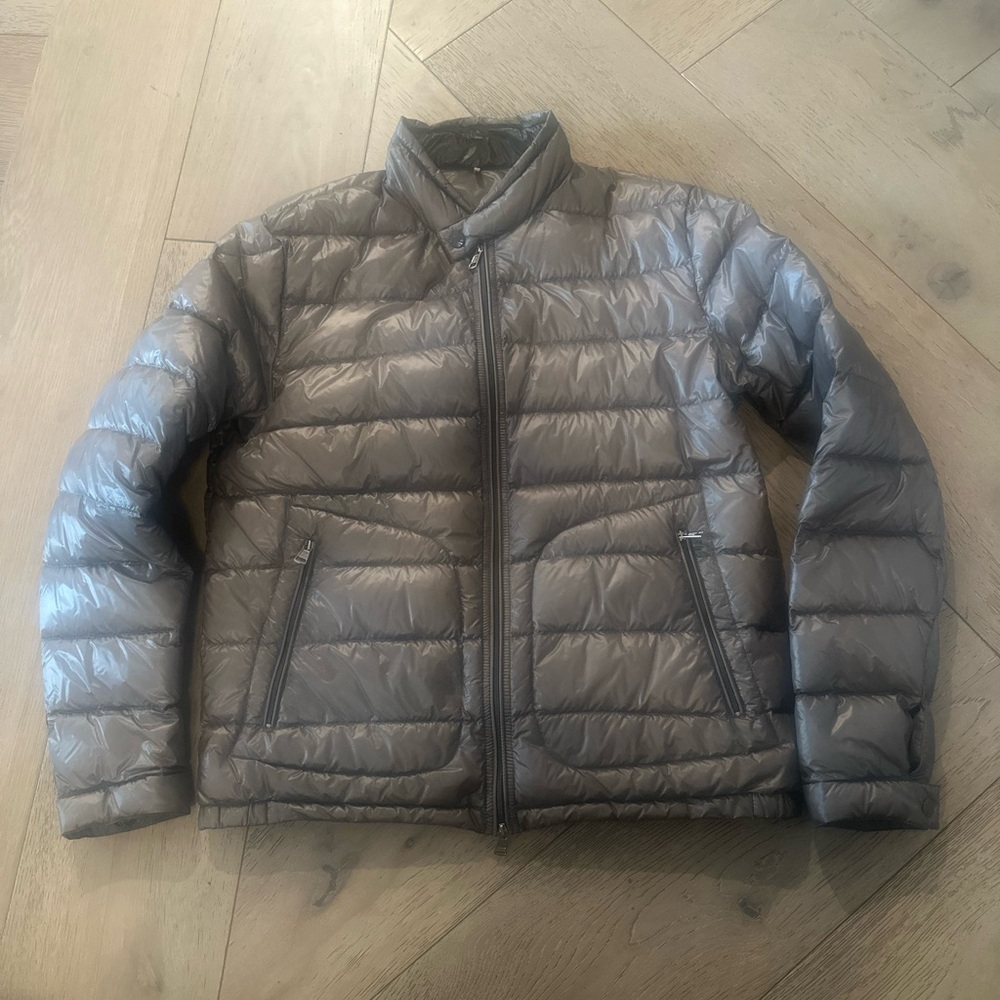 Men’s size 4 Moncler Silver Jacket